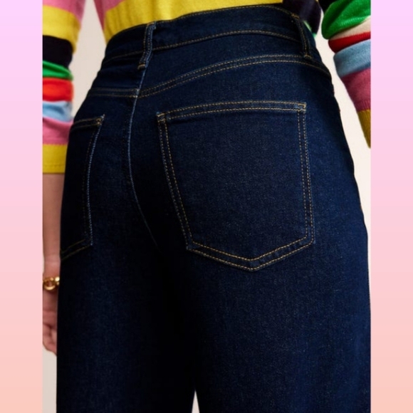 BODEN High Rise Wide Leg Jeans in Indigo - Picture 6 of 13